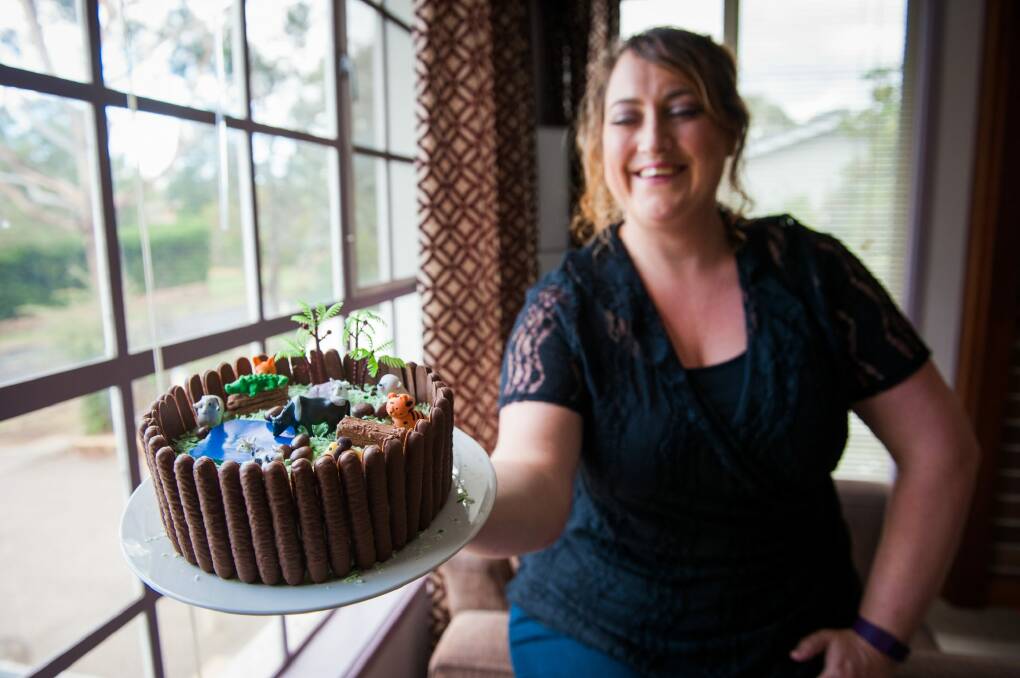 All 107 cakes from the Australian Women's Weekly Birthday Cake Book will be on display at Hyatt Hotel Canberra on Saturday, raising money for PANDSI. Photo: Elesa Kurtz