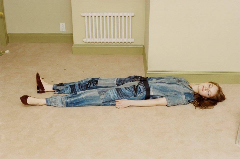 Dead bored: An image from Victoria Beckham's new fashion campaign. Photo: Victoria Beckham/Facebook