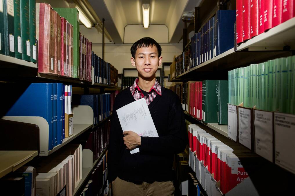 Alastair Weng is one of many students selling their lecture notes online. Photo: Paul Jeffers