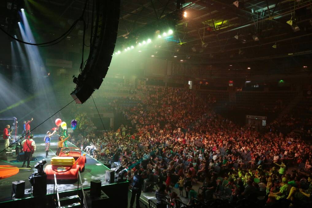 The crowd at a Wiggles concert at the AIS. Under one proposal considered, the AIS Arena would have no longer hosted concerts. Photo: Jeffrey Chan