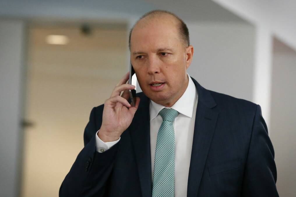 Immigration Minister Peter Dutton is tipped to lead the new super-ministry. Photo: Alex Ellinghausen