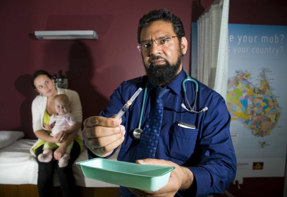 Dr Nadeem Siddiqui from Winnunga Nimmityjah Aboriginal Health Service. 
 Photo:  Elesa Kurtz