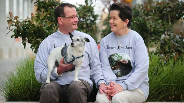 Sheila and Markus Lynch have raised $10,000 for RSCPA million paws walk in the name of their daughter Jamie-Leigh who died in a car accident this year. Photo: Katherine Griffiths