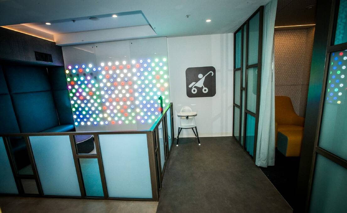 The interactive light wall has been installed in the parents room. Photo: Karleen Minney