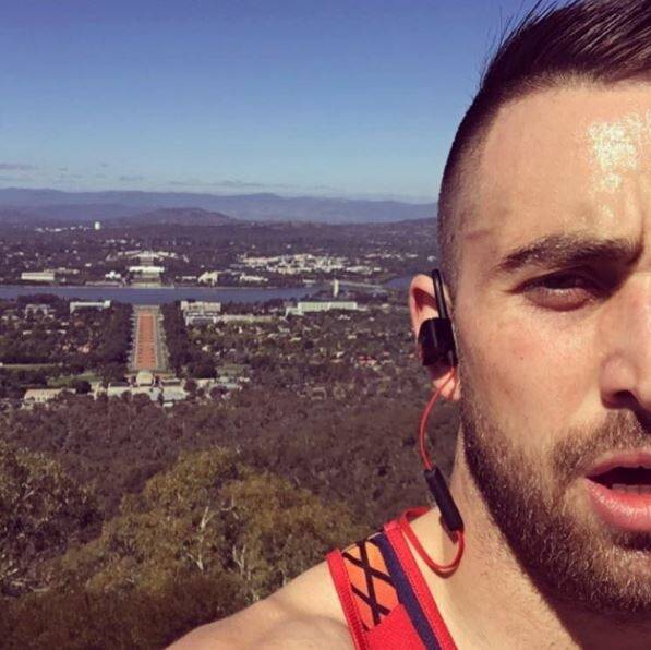 The ultimate Canberra selfie? Will Salvestrin took this shot after running up Mount Ainslie.