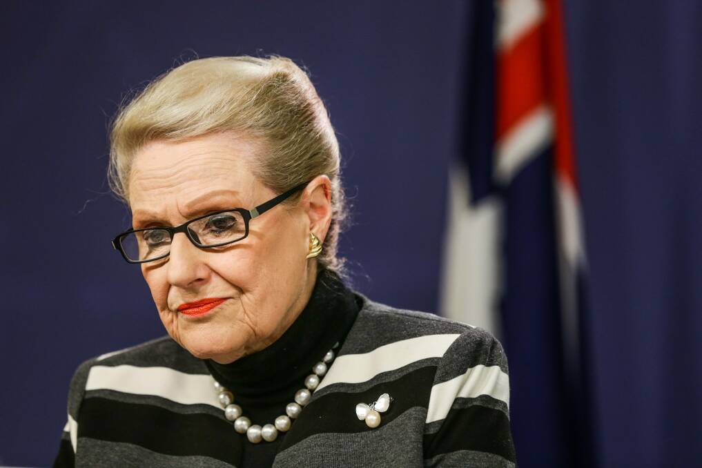 Bronwyn Bishop was rebuked by Prime Minister Tony Abbott on Monday. Photo: Dallas Kilponen