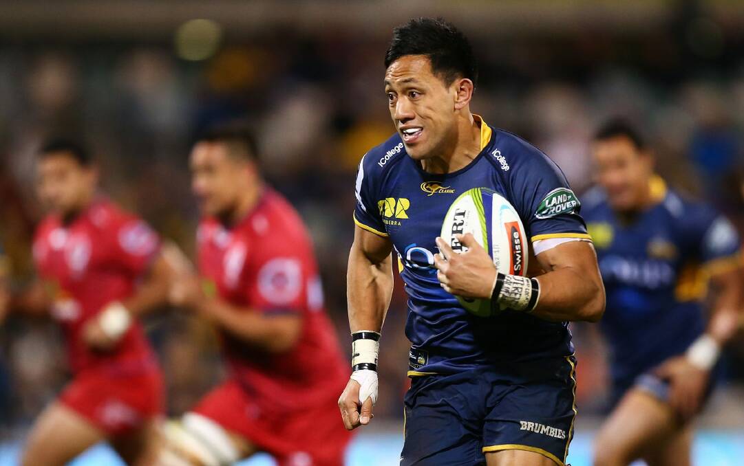 The Brumbies will welcome back 19-Test Wallaby Christian Lealiifano less than one year after being diagnosed with leukemia. Photo: Mark Nolan