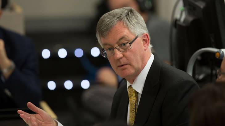 Treasury head Martin Parkinson aggressively spruiks the budget despite his slow sacking. Photo: Andrew Taylow