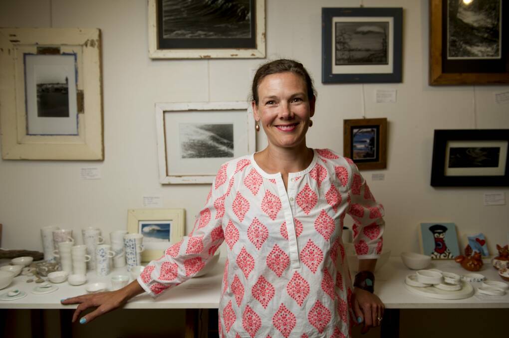 Lizette Richards, of the Artery Gallery, Mossy Point, says summer is the gallery's big trading period. Photo: Jay Cronan