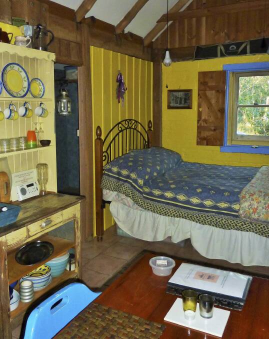 Rustic rest: Inside the cosy Bakers Flat cottage. Photo: Tim the Yowie Man