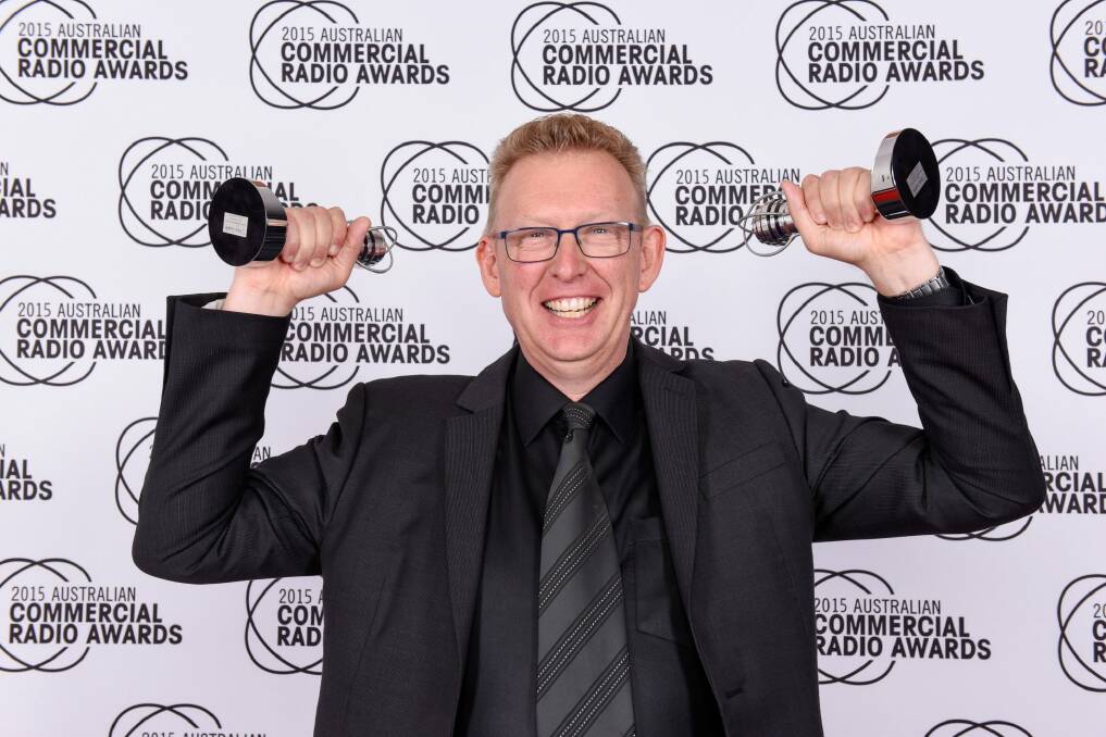 Double win for Mark Parton from 2CC at the 27th Australian Commercial Radio Awards. Photo: Supplied