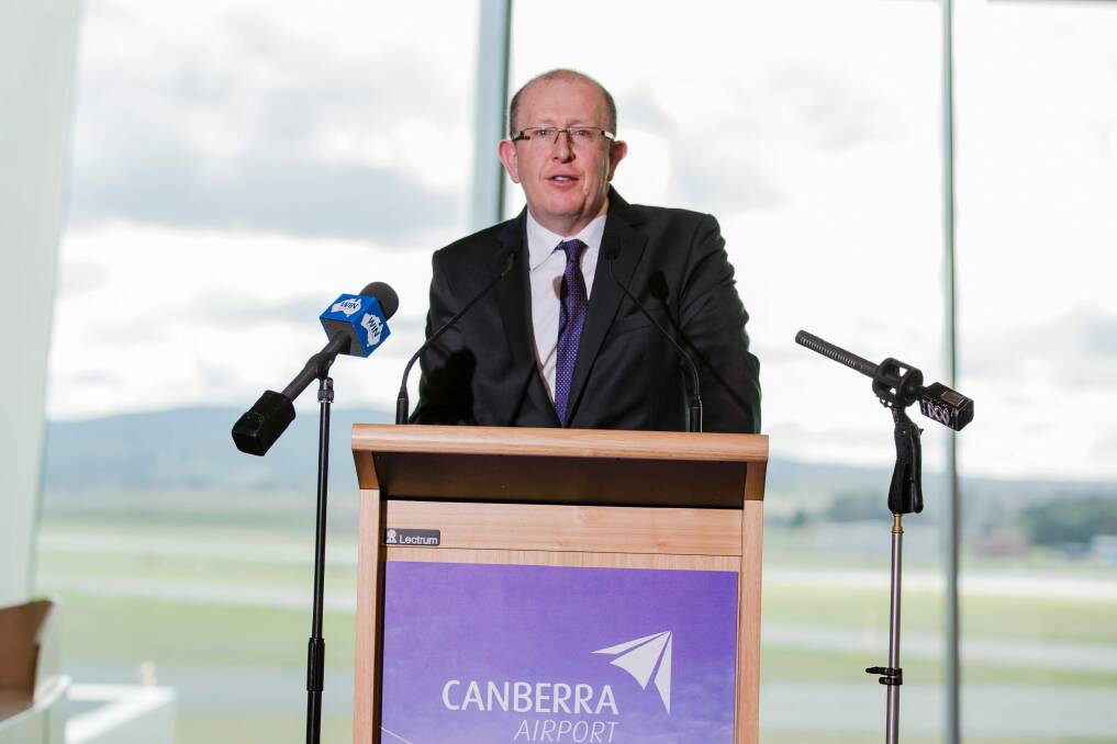 Canberra Airport managing director Stephen Byron says the Nationals' controversial push to the bush can work for Canberra and its region. Photo: Jamila Toderas