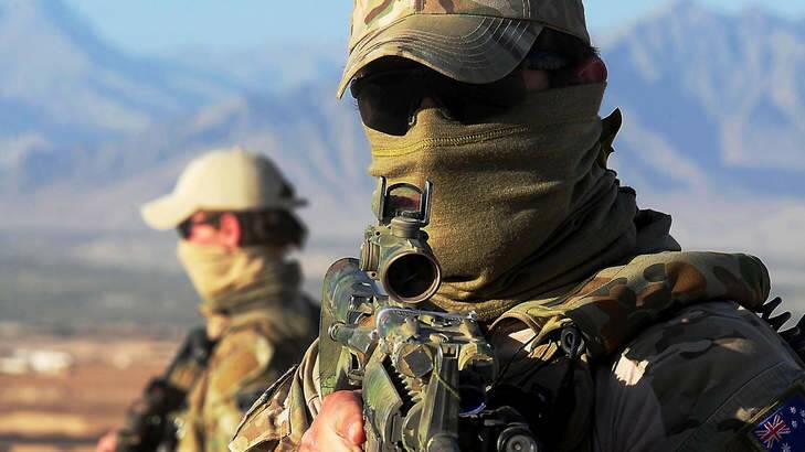 A Special Operations Task Group soldier prior to a mission with the Uruzgan Special Response Team. Photo: Corporal Chris Moore.