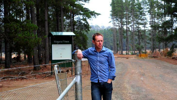 Territory and Municipal Services Minister Shane Rattenbury will release a concept master plan for Majura Pines. Photo: Melissa Adams 