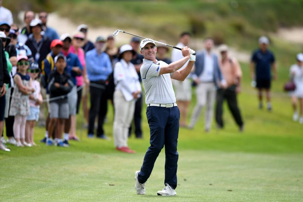 Canberra golfer Matthew Millar finished equal fifth in the Australian Open two weeks ago - his best finish there. Photo: AAP Image/Dan Himbrechts