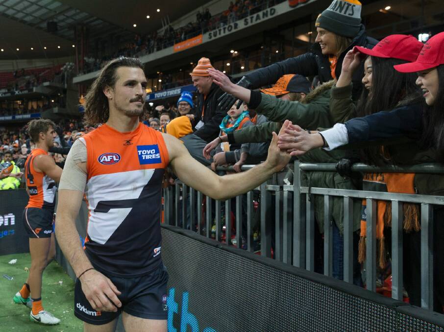 Big things ahead: Former Crow Phil Davis has extended his contract with the Giants by three years. Photo: AAP