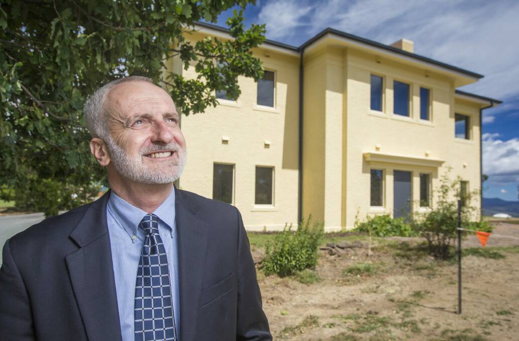 Professor Matthew Colless at the re-opening of the Mount Stromlo director's residence. Photo: Matt Bedford