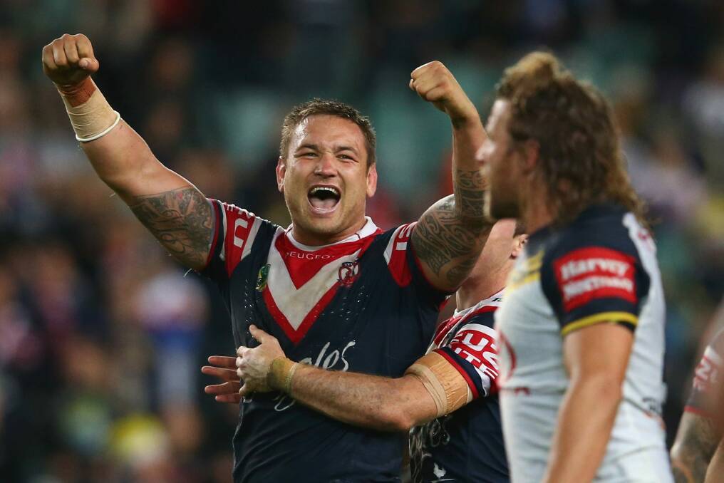 Roosters star Jared Waerea-Hargreaves was spotted in Canberra on Saturday. Photo: Getty Images