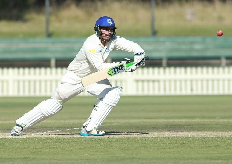 ACT Comets batsman Michael Spaseski plays a shot against Victoria. Photo: Supplied