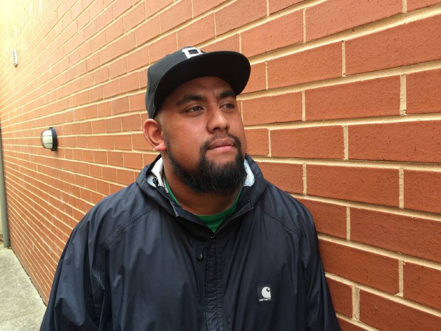Looking forward: Richie Unga is now a youth worker with Youth Care Canberra. His brush with homelessness made him realise he wanted to help others. Photo: Kimberley Le Lievre