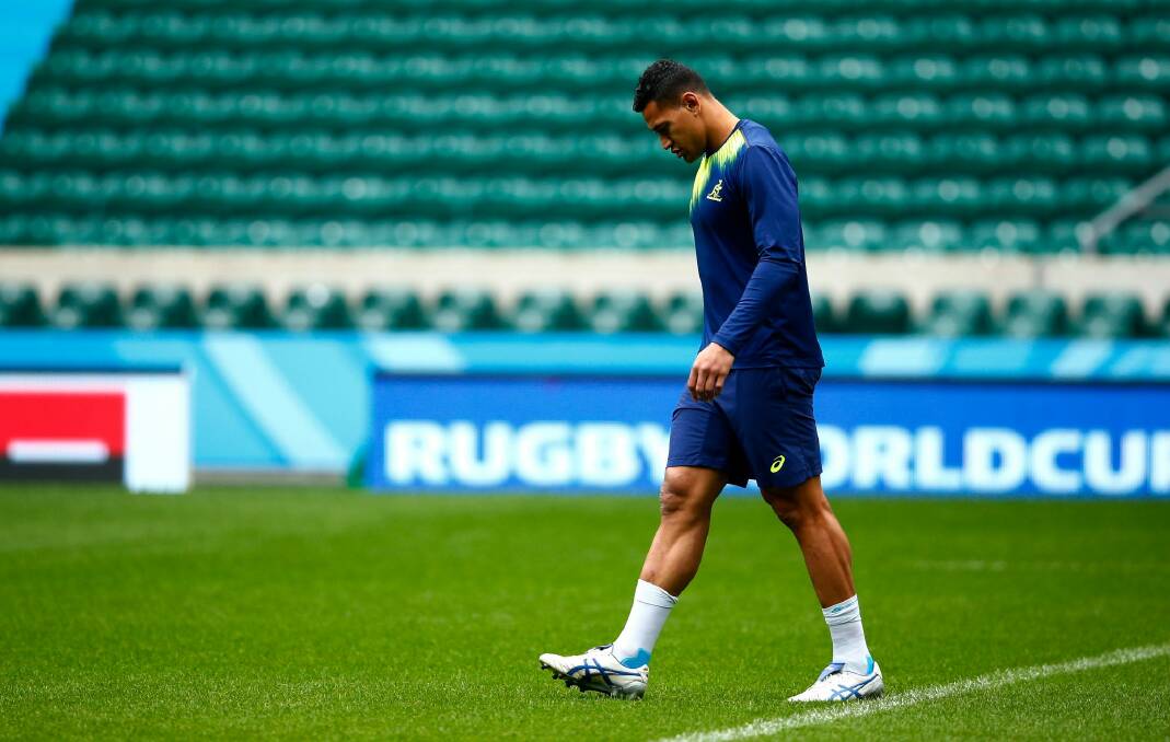 Big loss: Israel Folau will not feature against Scotland. Photo: Getty Images