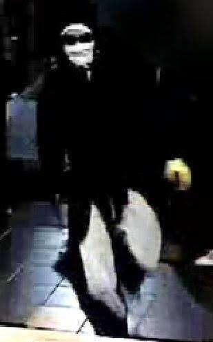 CCTV footage of the man who robbed the Belconnen Soccer Club in August. Photo: ACT Policing