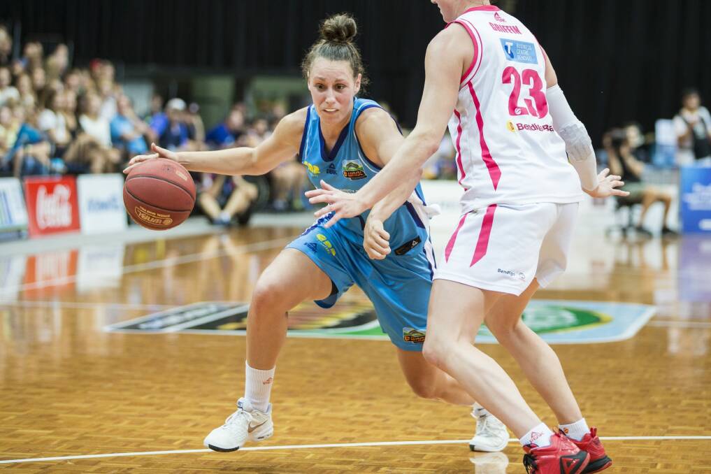 Canberra Capitals forward Stephanie Talbot scored 60 points in her team's three pre-season games against the SEQ Stars. Photo: Matt Bedford