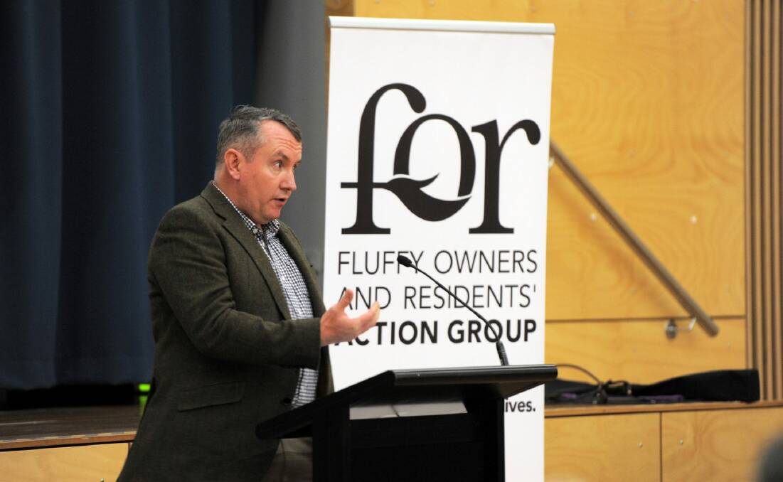 Andrew Kefford: Mr Fluffy owners have the option to stay in their homes for the medium term. Photo: Graham Tidy