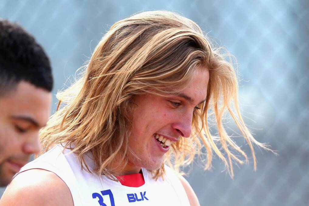 New pup: Roarke Smith is set to debut for the Western Bulldogs Photo: Robert Prezioso