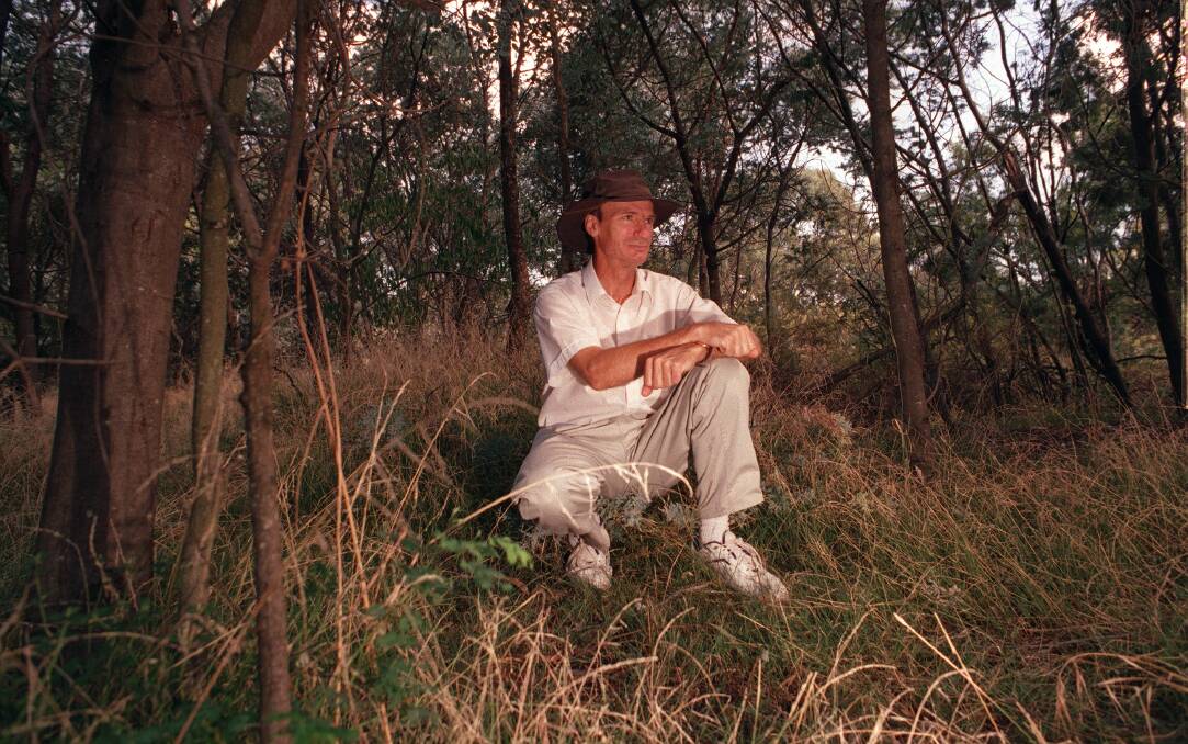 Mining historian Barry McGowan in the field in 1999. Photo: Graham Tidy