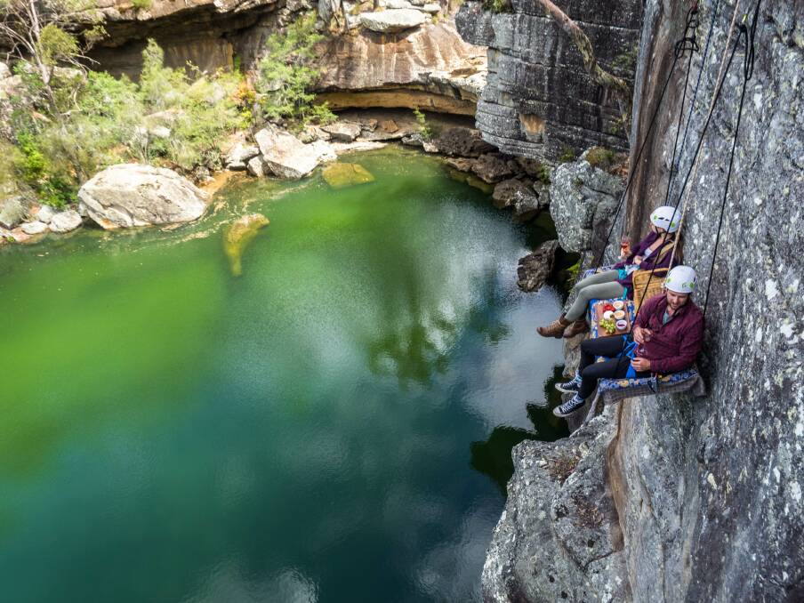 A cliffnic – the ultimate romantic lunch for the adventurous. Photo: Supplied