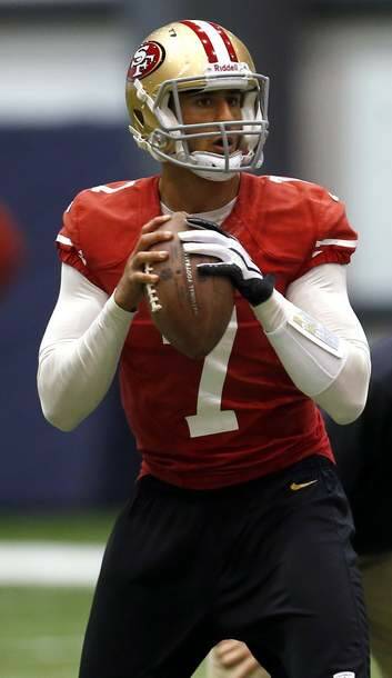 San Francisco 49ers quarterback Colin Kaepernick. Photo: Jeff Haynes