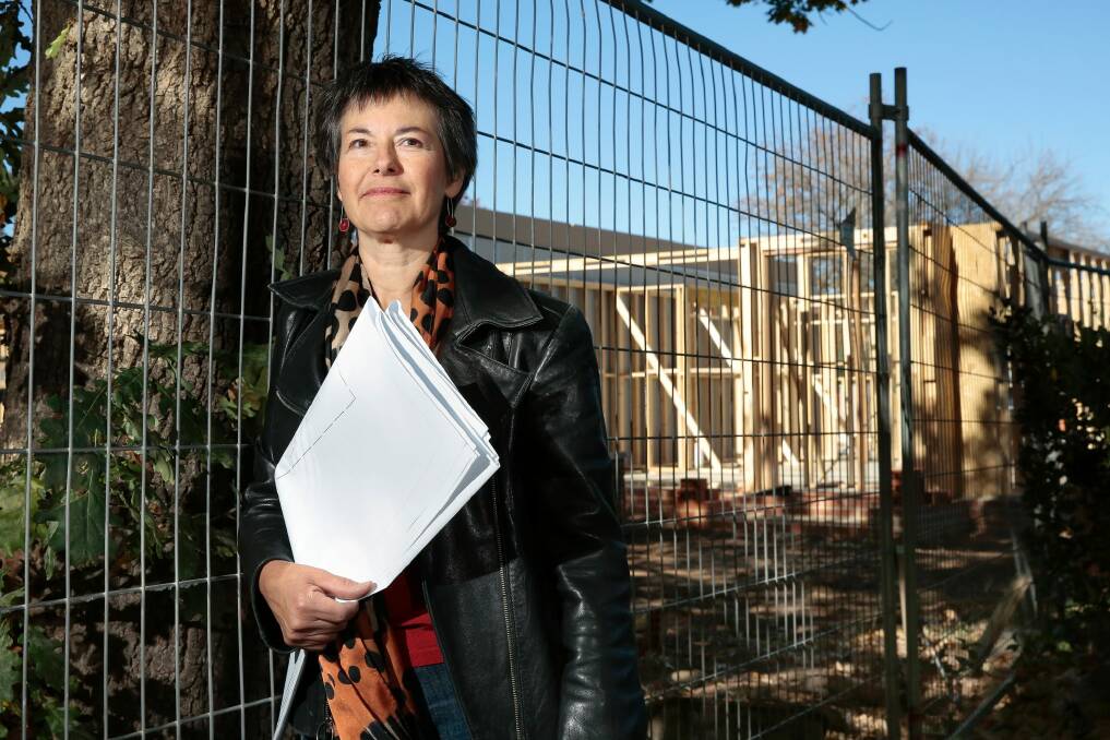 Town planner Jane Goffman has gone from private adviser to public advocate becoming the driving force behind the Dickson Residents Group.  Photo: Jeffrey Chan. Photo: Jeffrey Chan