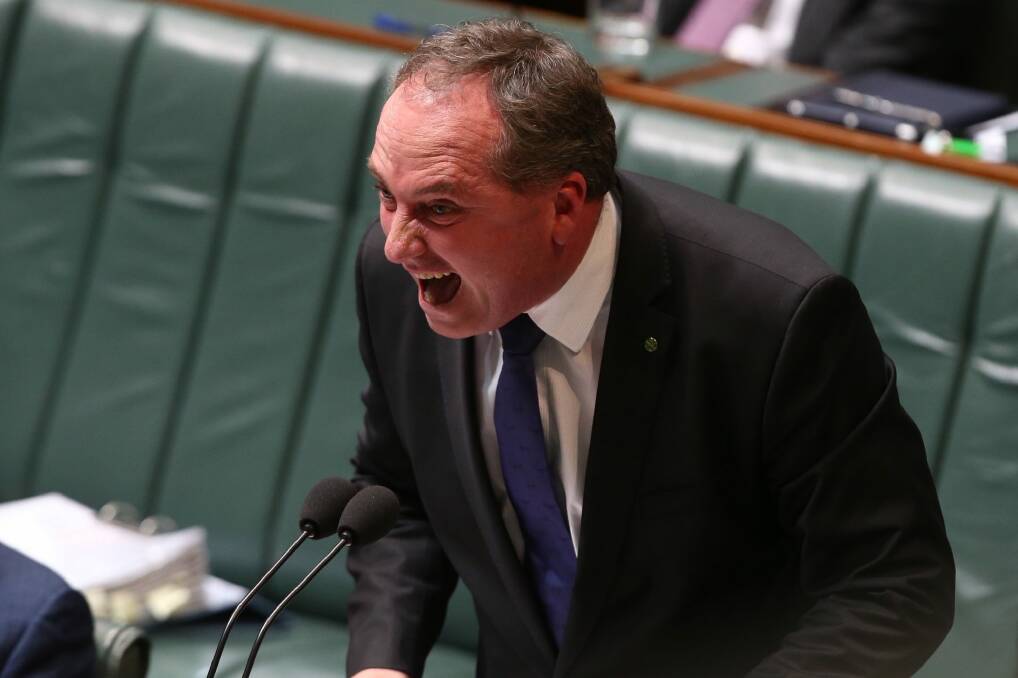 Deputy Prime Minister Barnaby Joyce says an audit report into the pesticides authority reinforces the Coalition's decision to relocate it. Photo: Andrew Meares