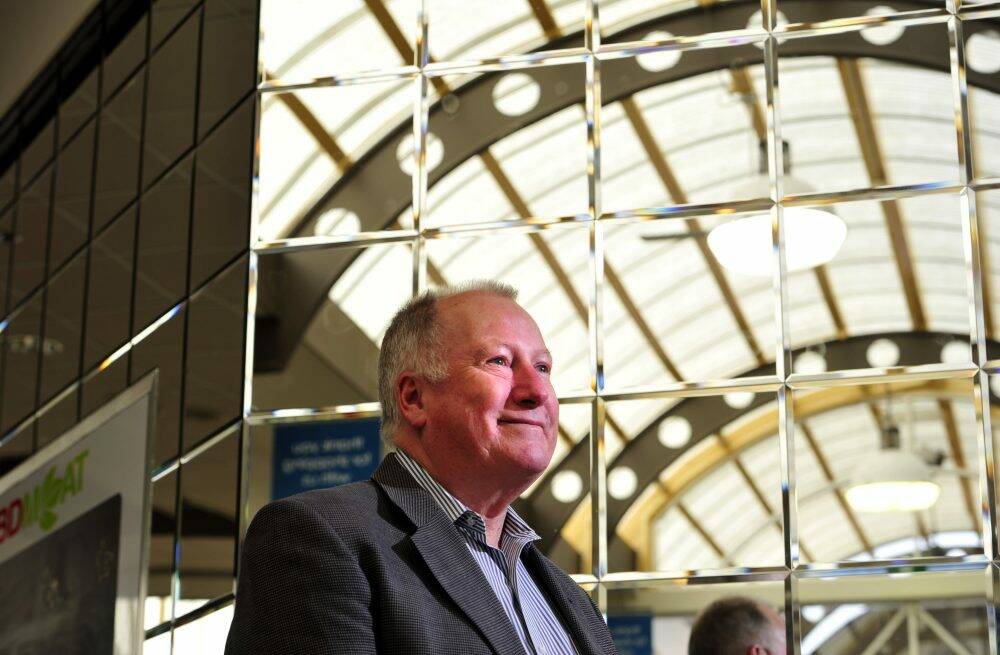 Brindabella MLA Mick Gentleman at Calwell shopping centre after he was elevated to the ACT government ministry on Saturday.  Photo: Melissa Adams