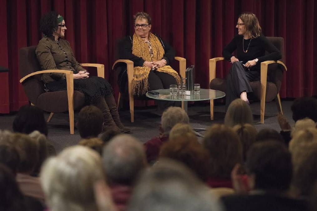 Alana Valentine and Lindy Chamberlain-Creighton on a panel discussing the play. Photo: Supplied