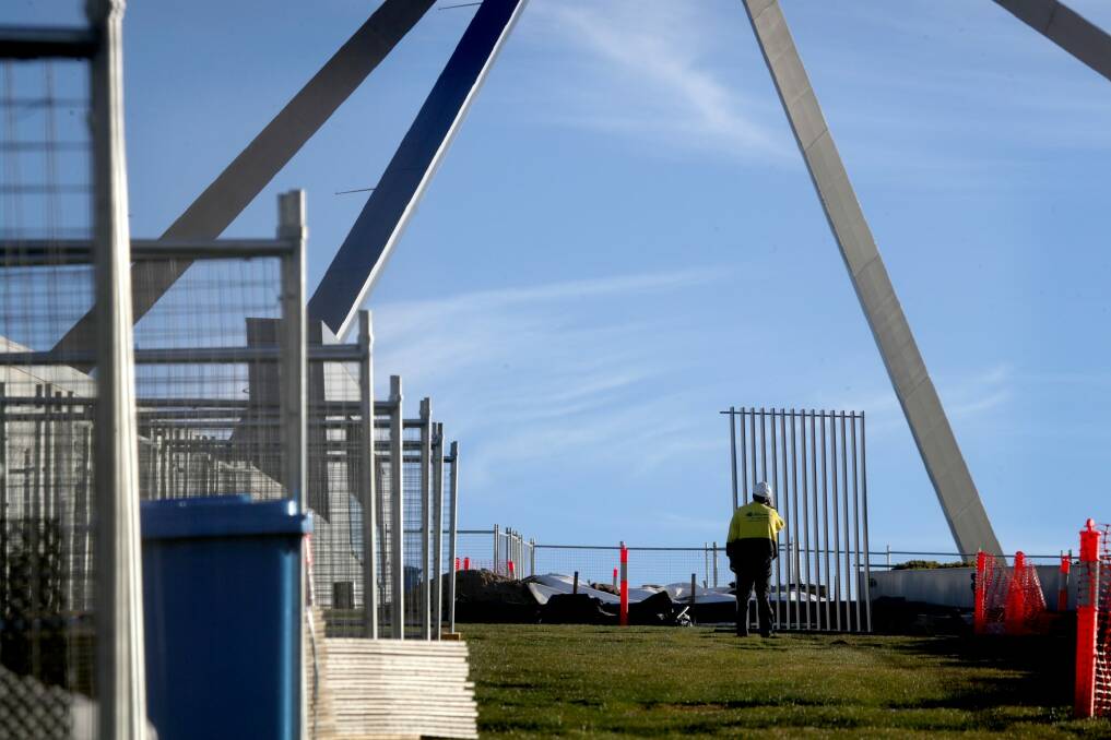 Details and designs for the security works have been kept secret from the public. Photo: Andrew Meares