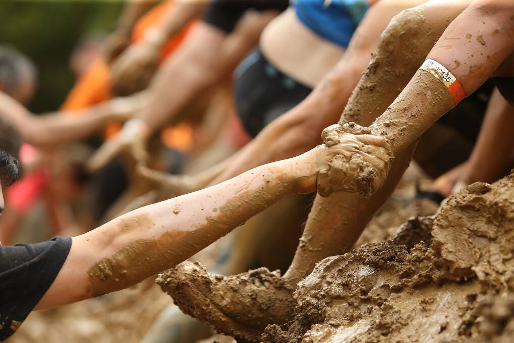 The Tough Mudder is about teams helping each member to finish. Photo: Supplied