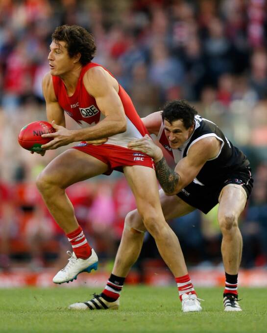 Dropped: Kurt Tippett will play reserve grade for the Swans this weekend. Photo: Getty Images