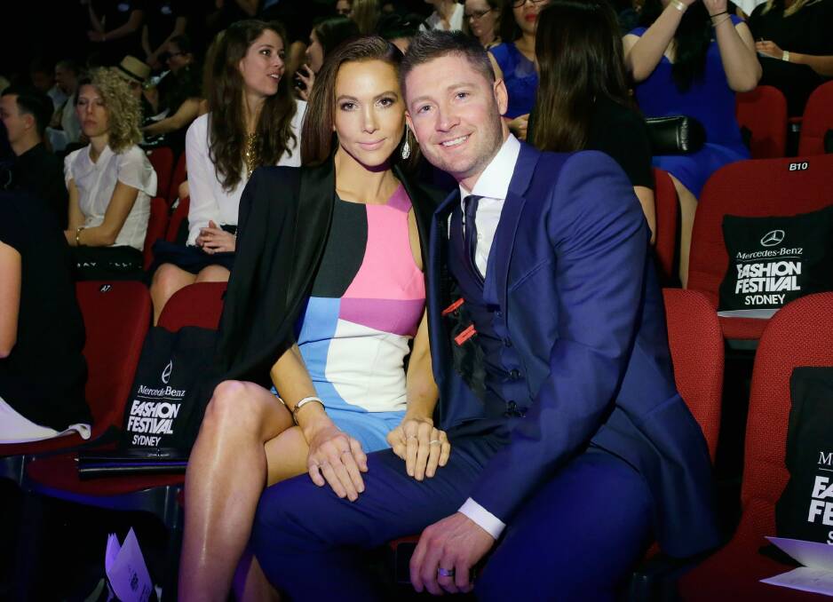 Kyly and Michael Clarke, great Australians who sometimes display 'basic' qualities. Photo: Getty Images