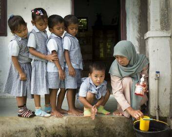 Children: One of the programs delivered to the people of Aceh included the introduction of preschools. Photo: Dru Maasepp