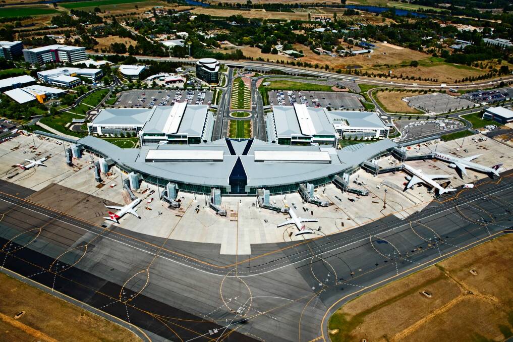 After a $2 billion investment over 20 years, Canberra Airport is unrecognisable in 2018. Photo: Ginette Snow