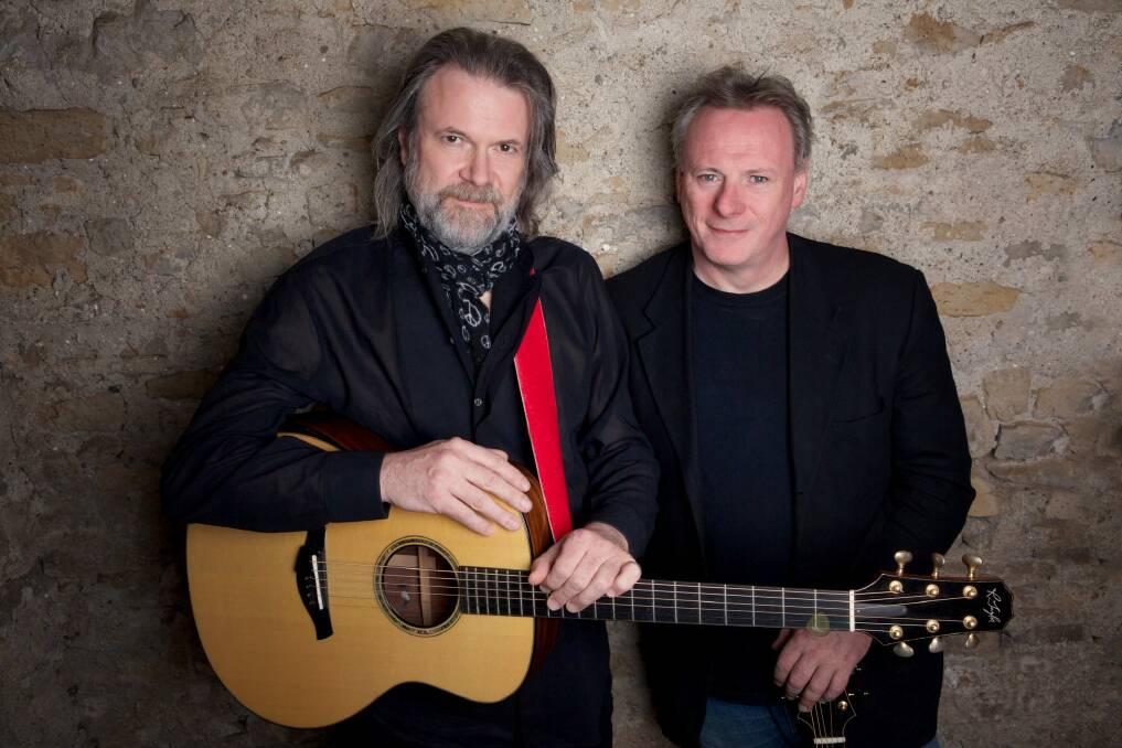 Tony McManus and Beppe Gambetta: Two of the world's best guitarists. Photo: Sophie Hogan