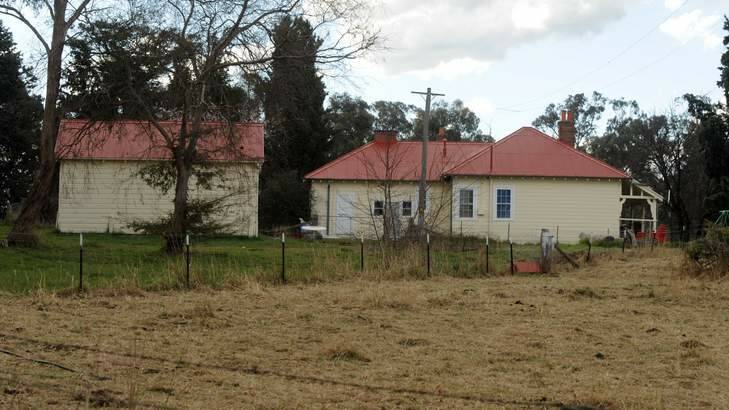 The former Ginninderra Police station building where a BMX track will be built. Photo: Gary Schafer