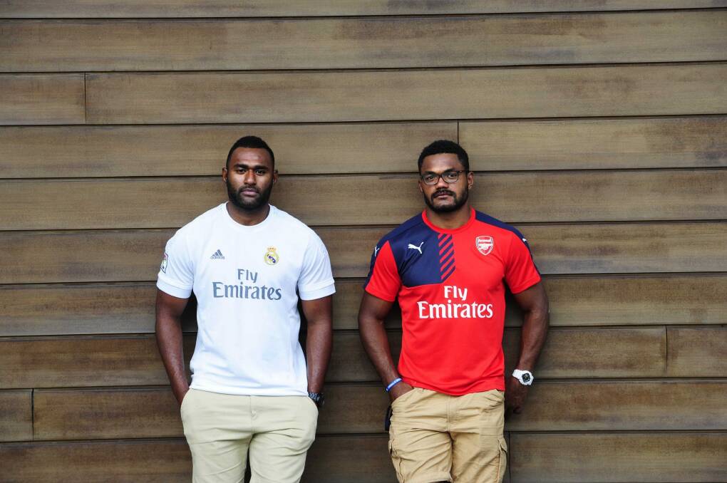 Brumbies duo Tevita Kuridrani and Henry Speight will start the season with heavy hearts after Cyclone Winston hit their home nation of Fiji. Photo: Melissa Adams