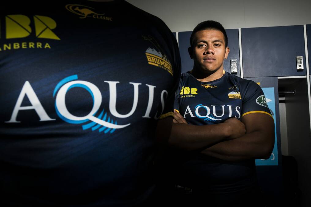 Allan Alaalatoa has signed a new three-year deal to stay with the Brumbies until 2019. Photo: Rohan Thomson