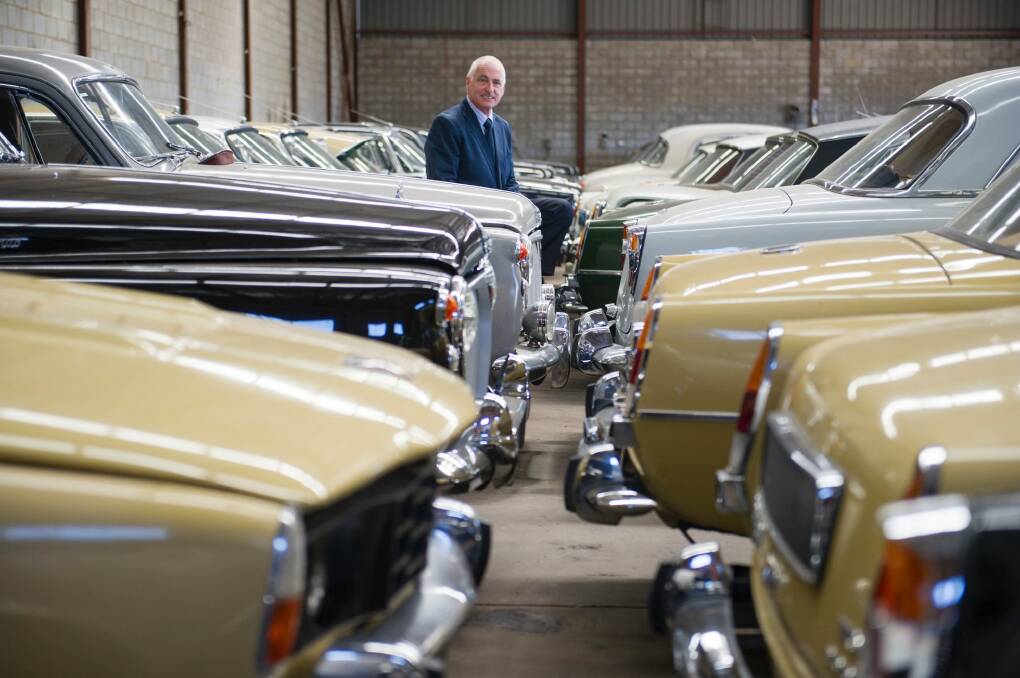 Chris Smith will auction one of Australia's largest private car collections from the estate of a philanthropic doctor of Indian history. Photo: Jay Cronan