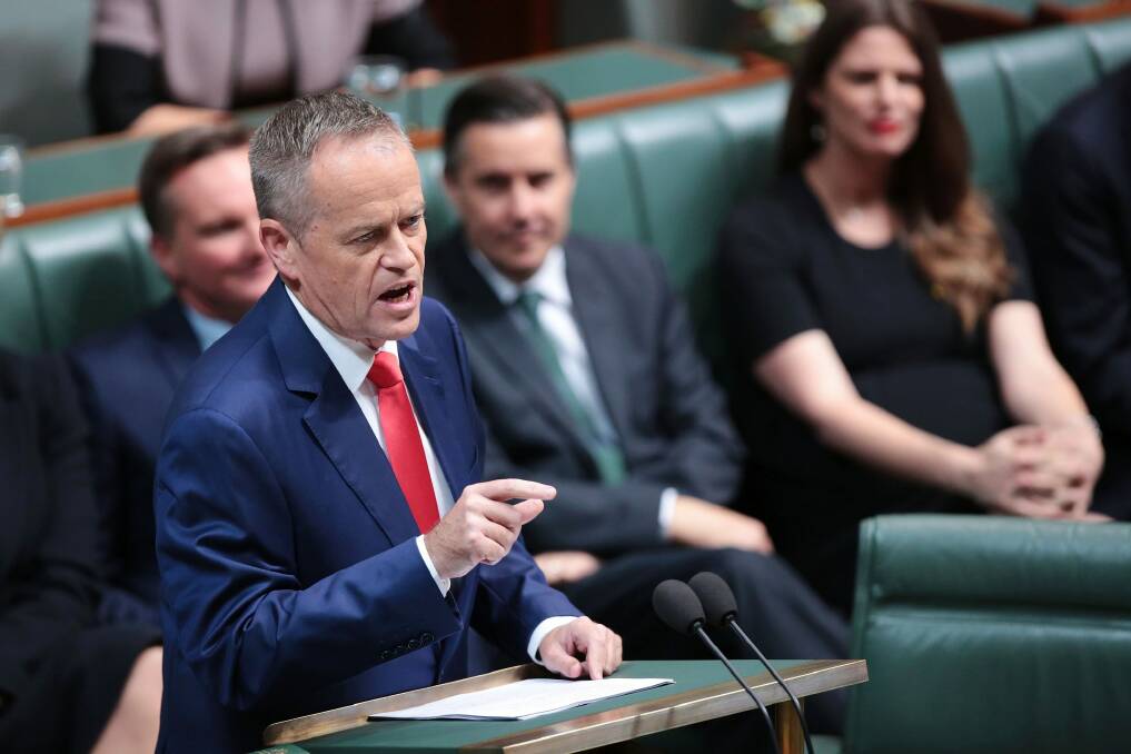 Bill Shorten will back only a Medicare levy rise for the top two tax brackets. Photo: Getty Images