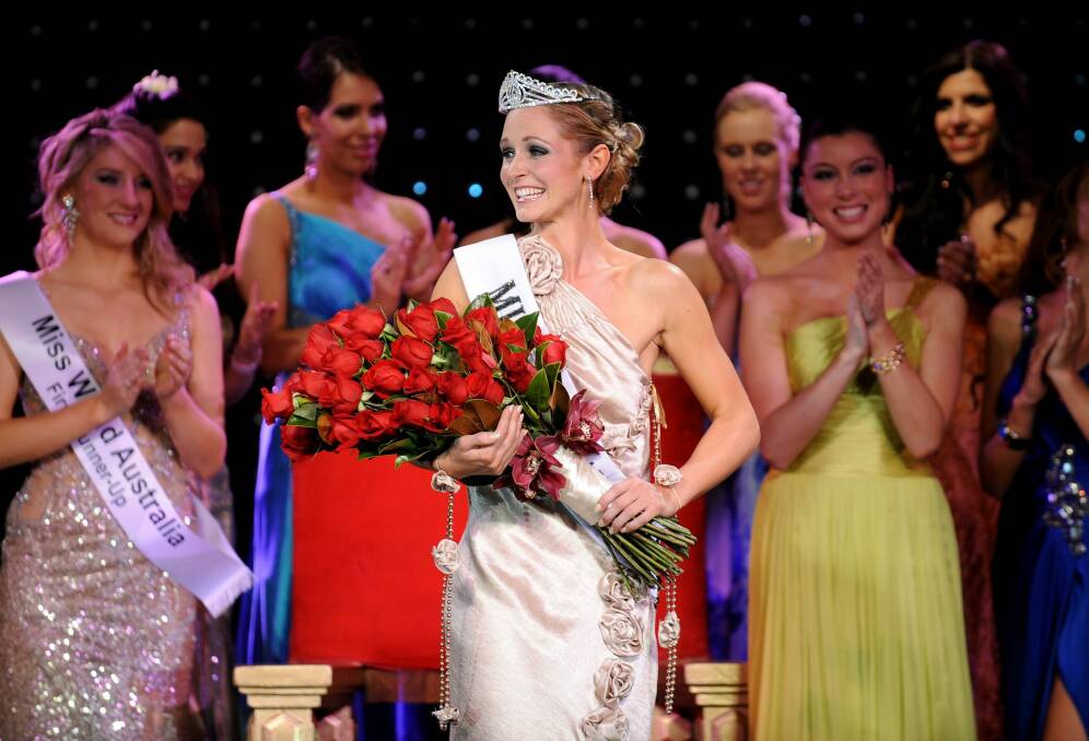 Canberra's Sophie Lavers won Miss World Australia in 2009. Photo: Paul Miller