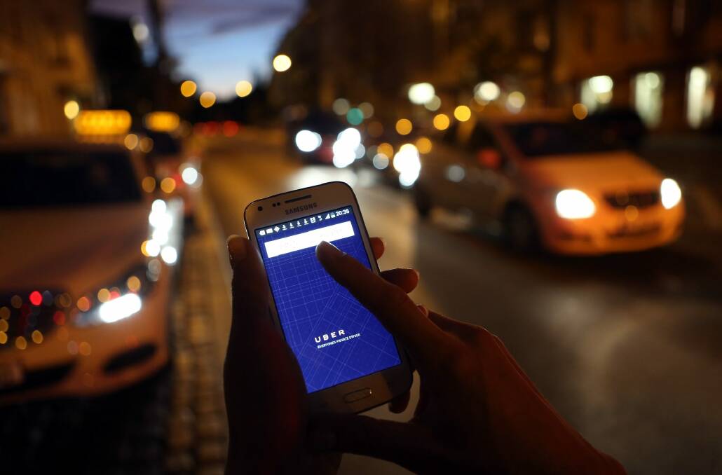 A ministerial circular has confirmed that Uber cars are an official mode of transport, but only in the ACT.  Photo: Getty Images